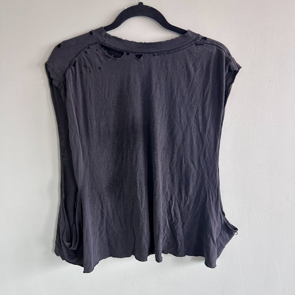 Distressed, Black, Paper Thin, Eagle Tee. - image 3